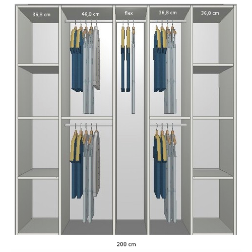 Billede af Inventar fra bredde 180 cm til 200 cm Model B